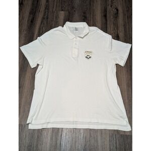 Lacoste 75th Anniversary Polo Shirt Tennis Graphic Top White Men's‎ Size 8 (XL)